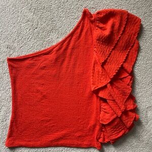 One shoulder top by Anthropologie